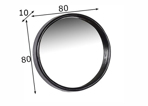 Peegel DEMY must, 80x10xH80 cm