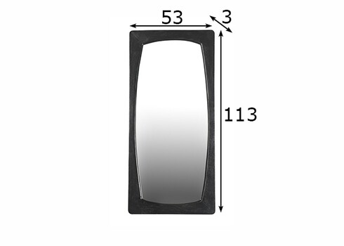 Peegel ALAIN must, 53x3xH113 cm