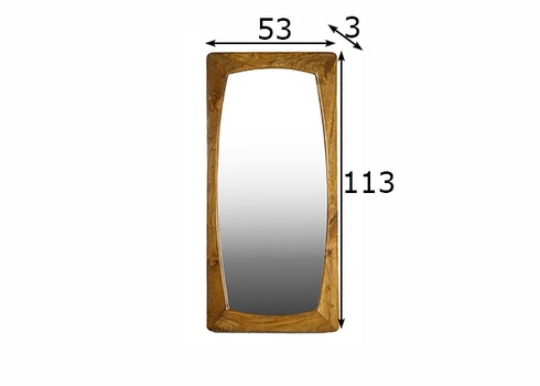 Peegel ALAIN pruun, 53x3xH113 cm