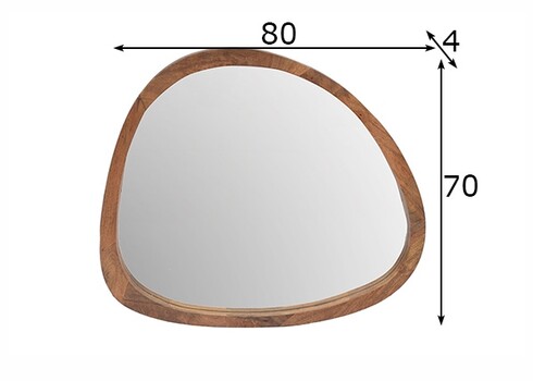 Peegel JOY pruun, 80x4xH70 cm