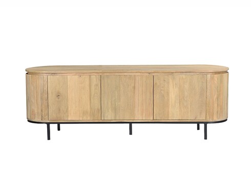 Kummut NOOR helepruun / must, 170x43xH56 cm