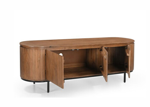 Kummut NOOR helepruun / must, 170x43xH56 cm