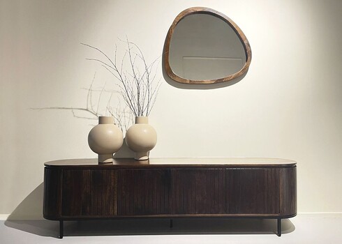 Kummut NOOR pruun / must, 170x43xH56 cm