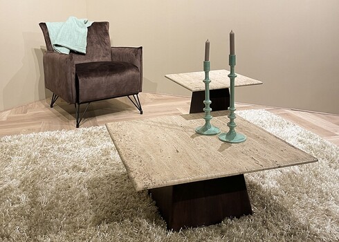 Diivanilaud VALENTINO pruun, 45x45xH50 cm