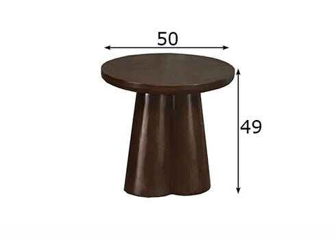 Abilaud CLUBS tumepruun, 50x50xH49 cm