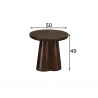 Abilaud CLUBS tumepruun, 50x50xH49 cm