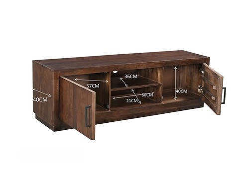 Tv-alus JAXX pruun, 180x40xH53 cm