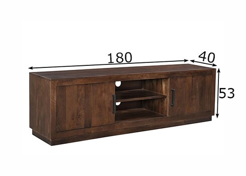 Tv-alus JAXX pruun, 180x40xH53 cm