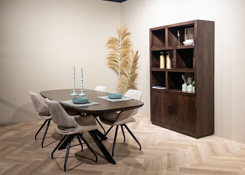 Kapp-riiul JAXX tumepruun, 120x45xH200 cm