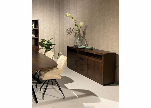 Kummut JAXX tumepruun, 180x40xH85 cm