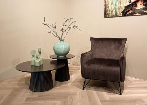 Diivanilaud SALVATOR pähkel, 50x50xH46 cm