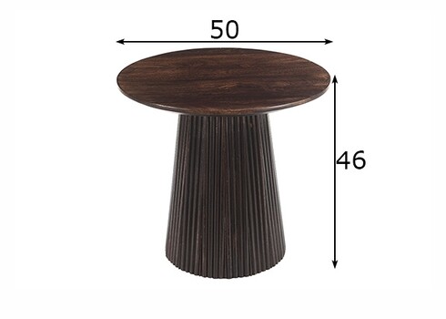 Diivanilaud SALVATOR pähkel, 50x50xH46 cm