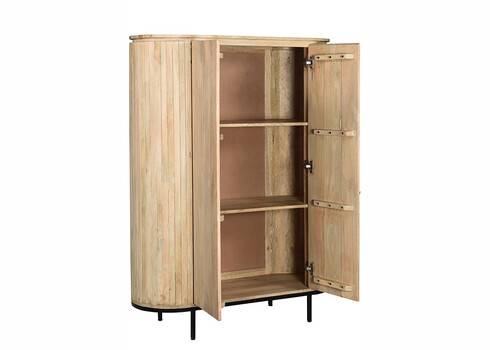 Kapp NOOR helepruun / must, 115x43xH151 cm