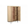 Kapp NOOR helepruun / must, 115x43xH151 cm