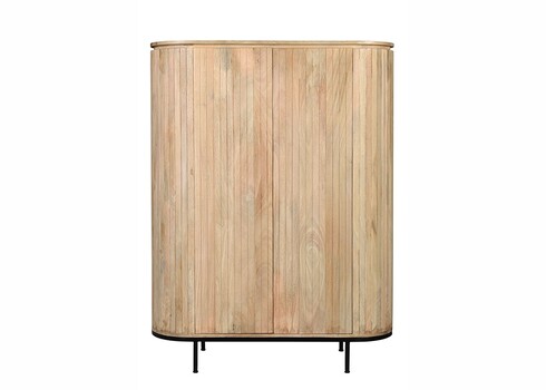 Kapp NOOR helepruun / must, 115x43xH151 cm