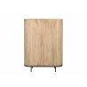 Kapp NOOR helepruun / must, 115x43xH151 cm