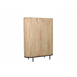 Kapp NOOR helepruun / must, 115x43xH151 cm
