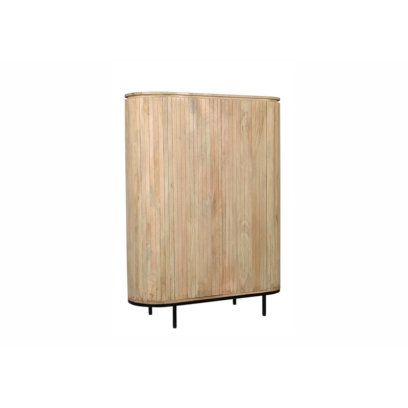 Kapp NOOR helepruun / must, 115x43xH151 cm