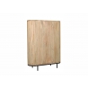 Kapp NOOR helepruun / must, 115x43xH151 cm