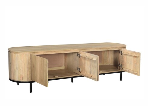 Tv-alus NOOR helepruun / must, 210x43xH56 cm