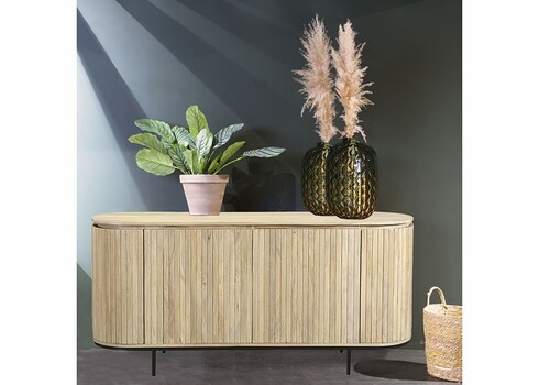 Kummut NOOR hekepruun / must, 170x43xH81 cm