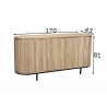 Kummut NOOR hekepruun / must, 170x43xH81 cm