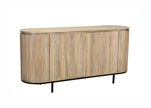 Kummut NOOR hekepruun / must, 170x43xH81 cm