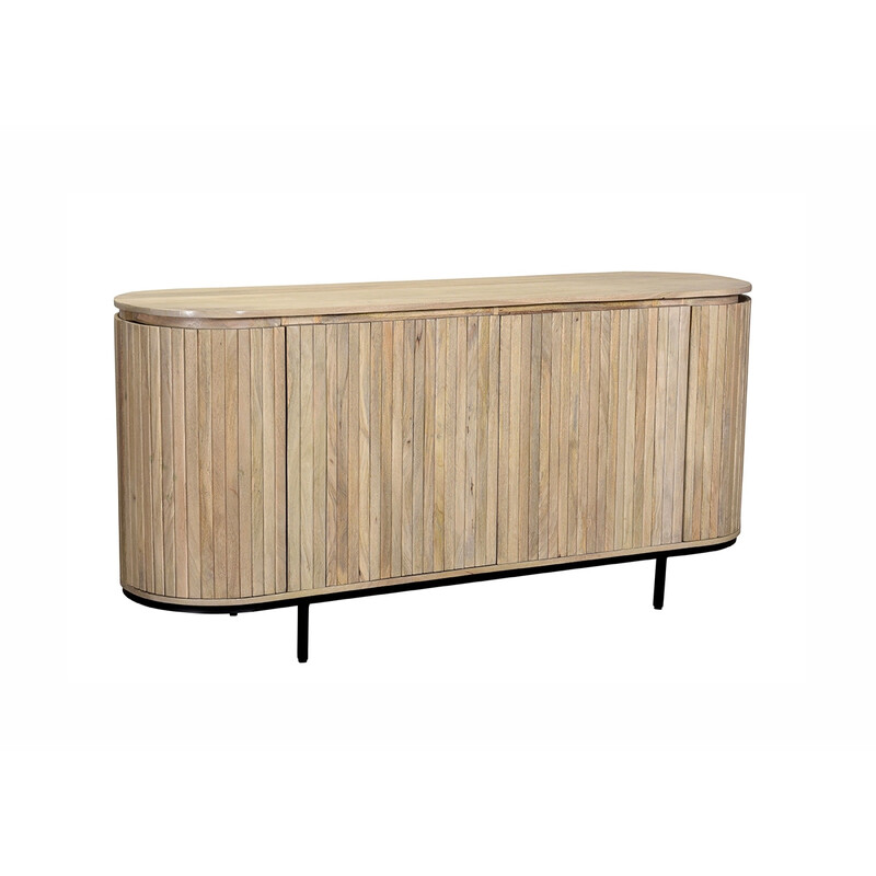 Kummut NOOR hekepruun / must, 170x43xH81 cm