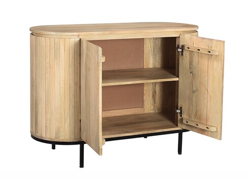 Kummut NOOR helepruun / must, 115x43xH81 cm