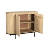 Kummut NOOR helepruun / must, 115x43xH81 cm