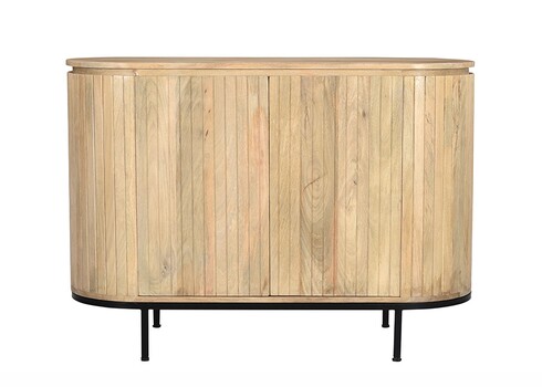 Kummut NOOR helepruun / must, 115x43xH81 cm