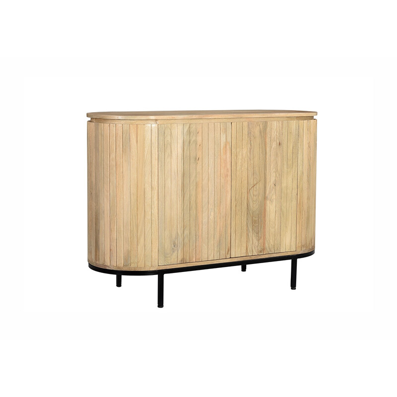 Kummut NOOR helepruun / must, 115x43xH81 cm