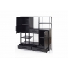 Kapp-riiul YORK must, 120x40xH140 cm