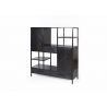 Kapp-riiul YORK must, 120x40xH140 cm