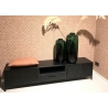 Tv-alus YORK must, 200x40xH45 cm