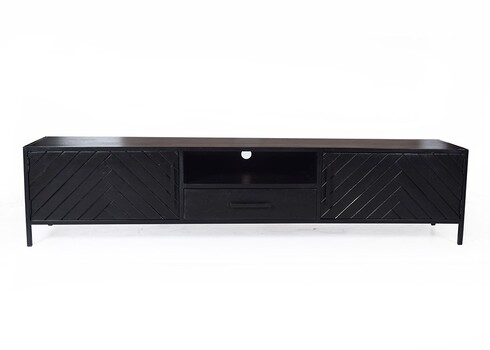 Tv-alus YORK must, 200x40xH45 cm