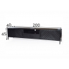 Tv-alus YORK must, 200x40xH45 cm