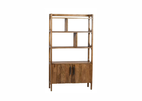 Kapp-riiul DAMIAN naturaalne puit, 100x35xH180 cm