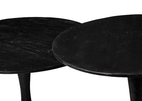 Diivanilaud VIVIAN must, 50x50xH45 cm