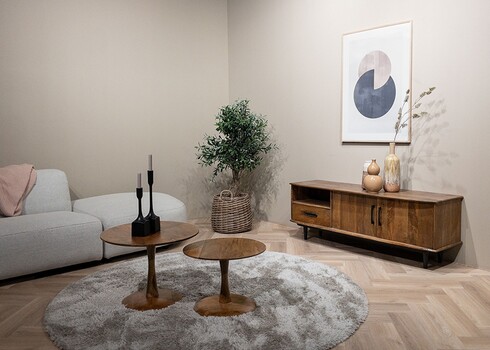 Tv-alus ELIAS naturaalne puit, 152x45xH55 cm