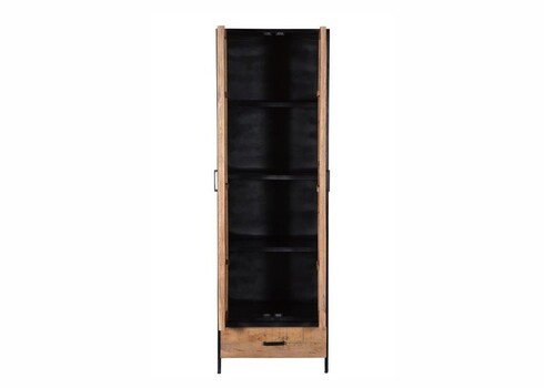 Kapp STURDY must / naturaalne pruun, 65x40xH200 cm