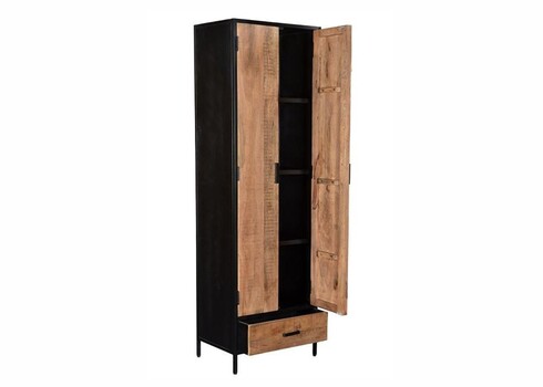 Kapp STURDY must / naturaalne pruun, 65x40xH200 cm