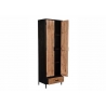 Kapp STURDY must / naturaalne pruun, 65x40xH200 cm
