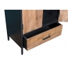 Kapp STURDY must / naturaalne pruun, 65x40xH200 cm