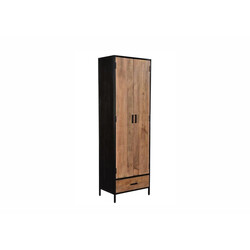 Kapp STURDY must / naturaalne pruun, 65x40xH200 cm