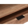 Tv-alus VALDEZ naturaalne puit / must, 220x40xH45 cm