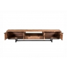 Tv-alus VALDEZ naturaalne puit / must, 220x40xH45 cm