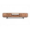 Tv-alus VALDEZ naturaalne puit / must, 220x40xH45 cm