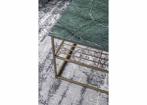 Diivanilaud DIAN roheline / kuldne, 55x55xH40 cm