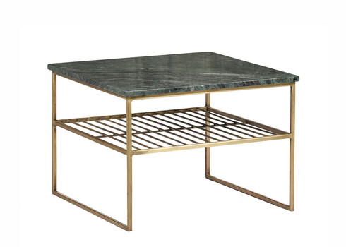 Diivanilaud DIAN roheline / kuldne, 55x55xH40 cm